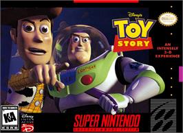 Box cover for Toy Story on the Nintendo SNES.